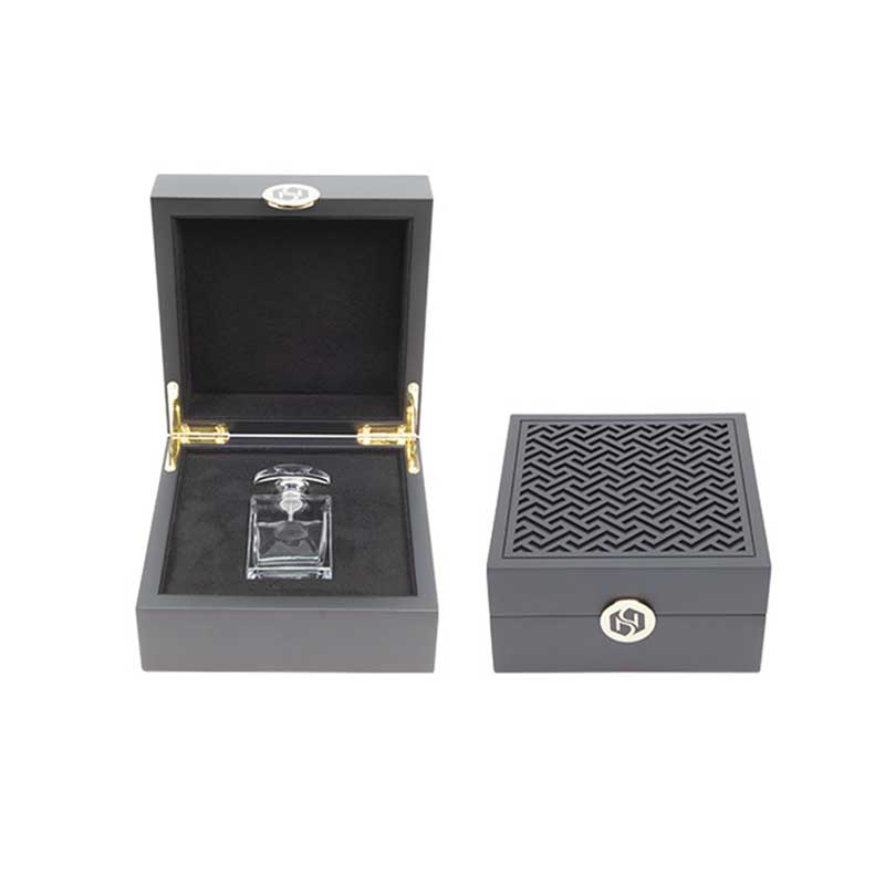 Flip Lid Carved Perfume Wooden Box